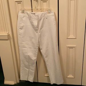 White crop pants never worn